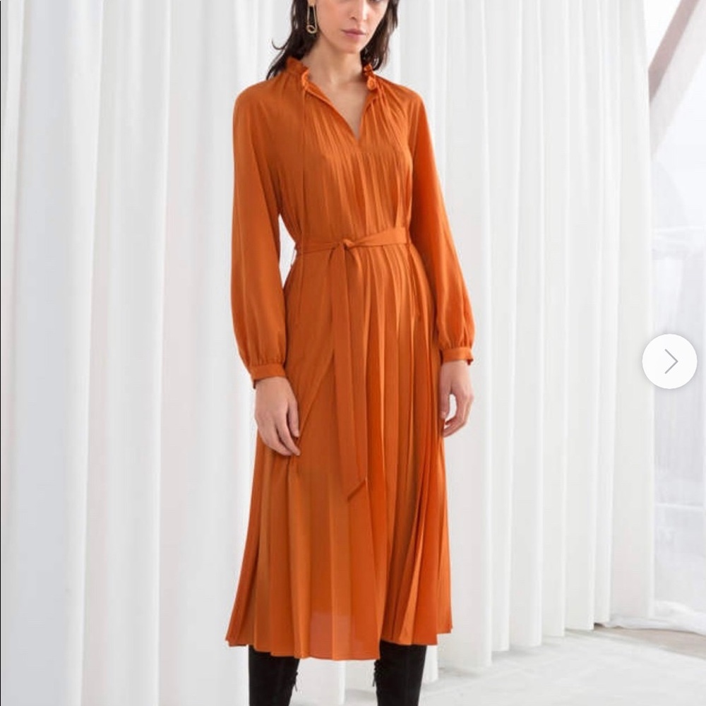 ISO & other stories pleated midi dress